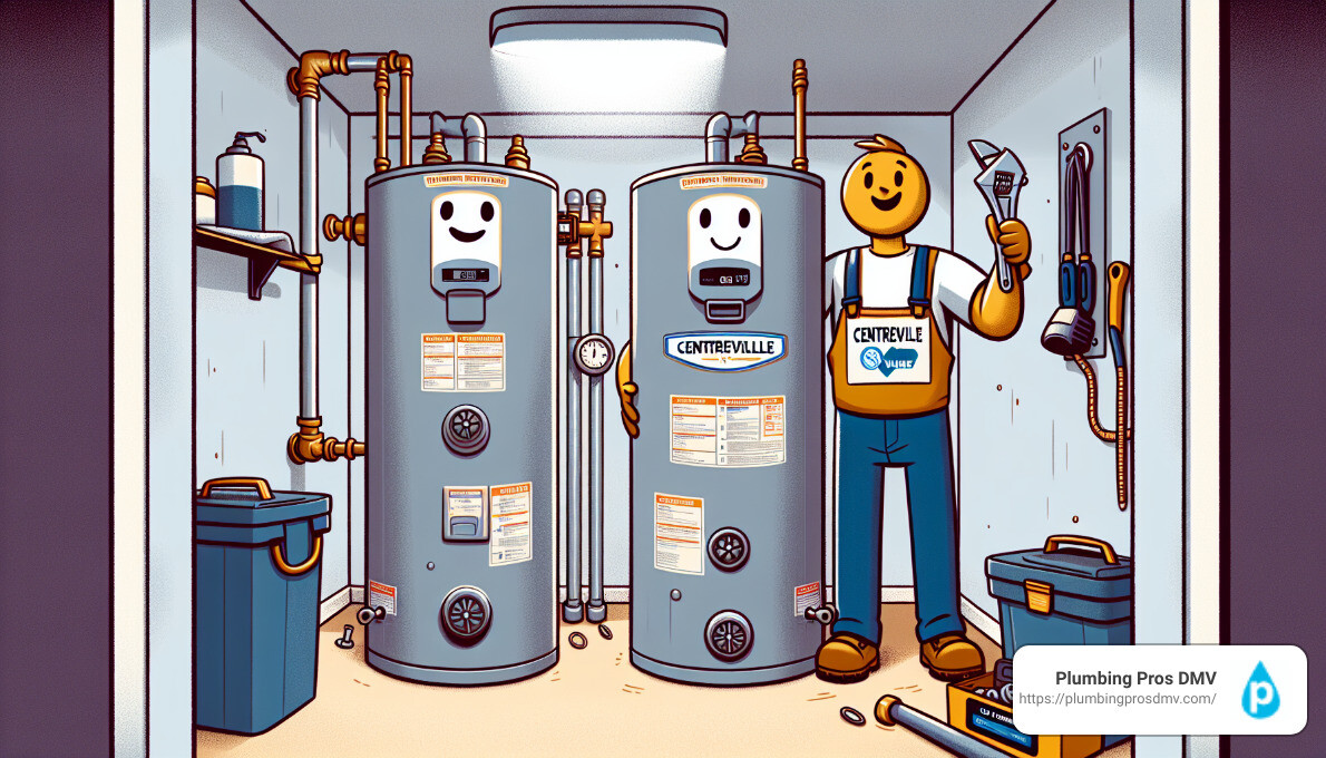 Water Heater Installation - 24 hour hot water heater service Centreville, VA