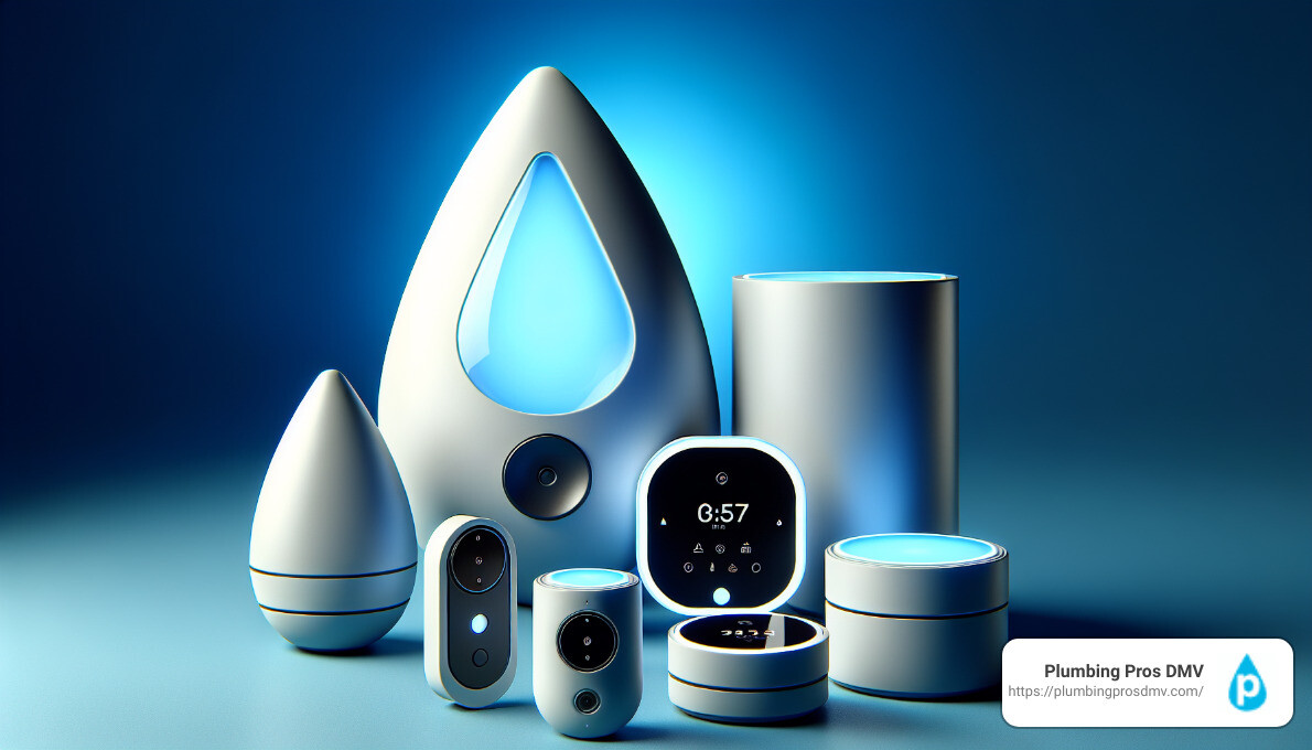 A variety of smart water sensors - water detection company