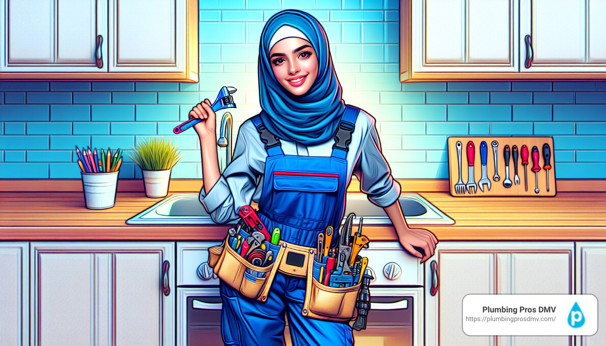 Professional plumber at work - professional plumbers