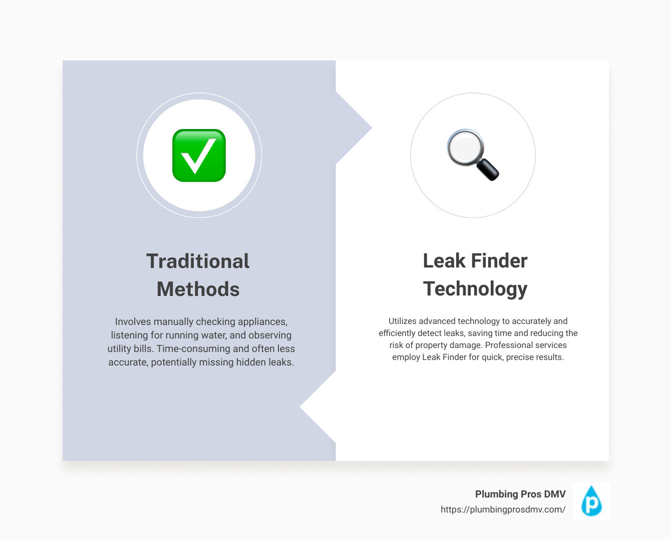infographic on leak detection importance - leak finder infographic comparison-2-items-formal infographic on leak detection importance - leak finder infographic comparison-2-items-formal