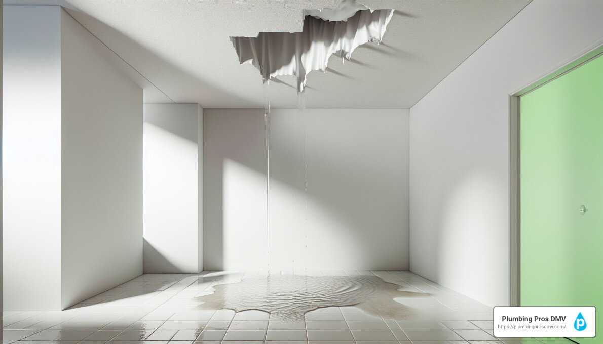 Water Stains on Ceiling - find leak